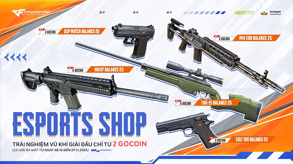 Crossfire mừng giải phóng thủ đô với Kho Báu Hoàng Gia mới và Shop eSports đặc biệt