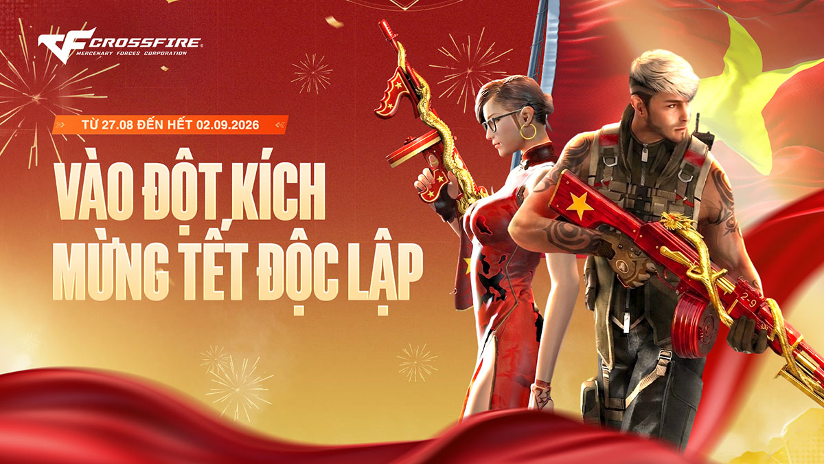 Crossfire tung chuỗi sự kiện mừng Quốc Khánh 2/9, ra mắt loạt vũ khí độc quyền mang dấu ấn Việt Nam