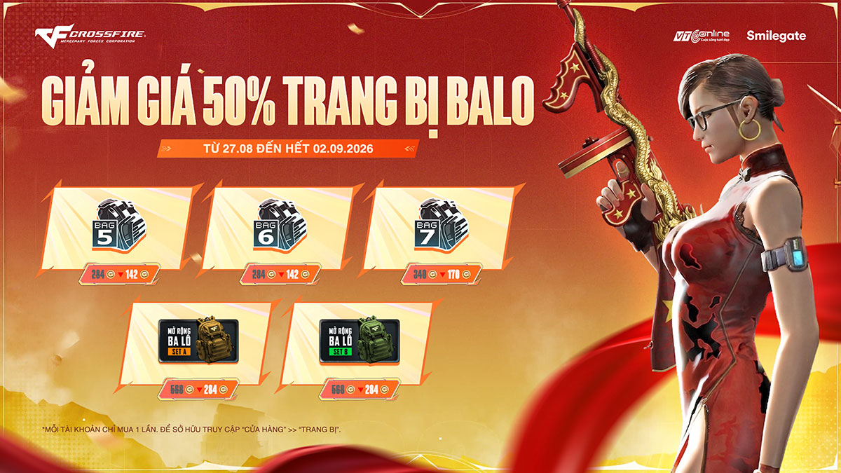 Crossfire tung chuỗi sự kiện mừng Quốc Khánh 2/9, ra mắt loạt vũ khí độc quyền mang dấu ấn Việt Nam