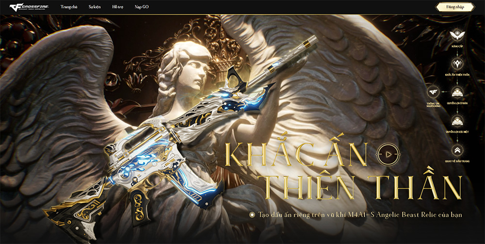 Khắc Ấn Thiên Thần của Crossfire trở lại với huyền thoại M4A1-S-Angelic Beast-Relic