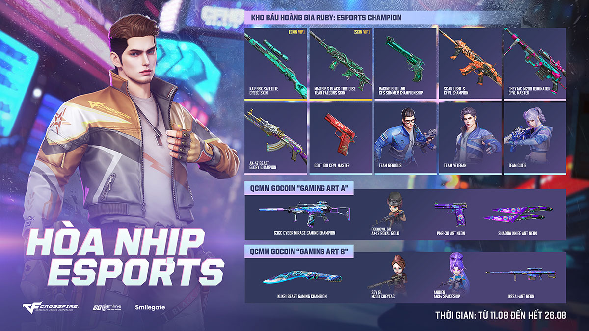 Crossfire hòa nhịp eSports với Kho Báu Hoàng Gia Ruby mới cùng QCMM GoCoin cùng chủ đề