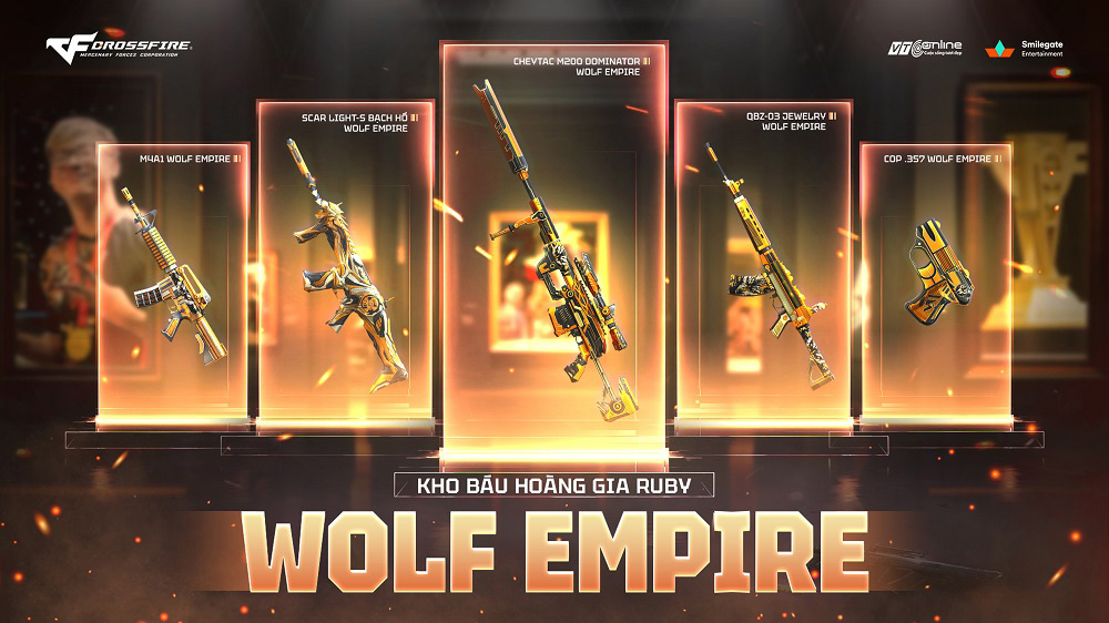 Đột Kích chốt tháng 7 với Kho Báu Hoàng Gia Ruby Wolf Empire đầy bản lĩnh