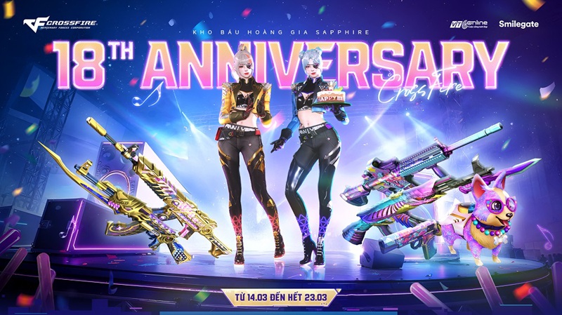 Crossfire mừng hành trình 18 năm với bộ đôi Kho Báu Hoàng Gia 18th Anniversary