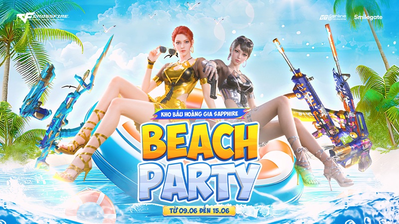 Crossfire mang mùa hè đến với game thủ qua Kho báu Hoàng gia Sapphire – Beach Party và ưu đãi sale balo