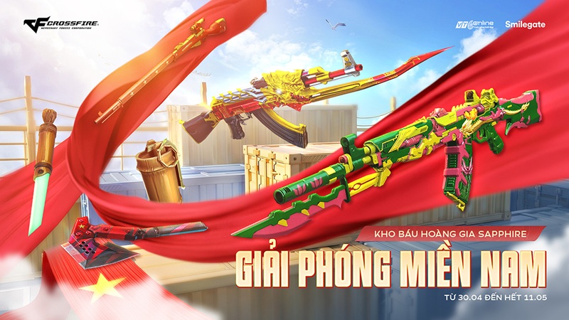 Crossfire mừng lễ Thống Nhất với bộ trang bị chủ đề Giải Phóng Miền Nam và gói ưu đãi