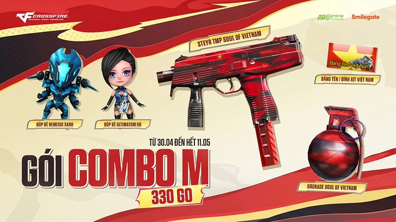 Crossfire mừng lễ Thống Nhất với bộ trang bị chủ đề Giải Phóng Miền Nam và gói ưu đãi