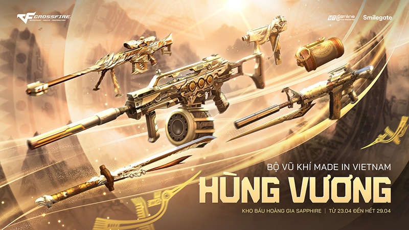 Game thủ Crossfire mừng giỗ tổ với Kho Báu Hoàng Gia Sapphire Hùng Vương