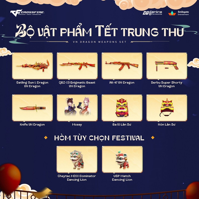 Cộng đồng Crossfire đón trung thu với Kho Báu Hoàng Gia Sapphire Lễ Hội Trăng Rằm