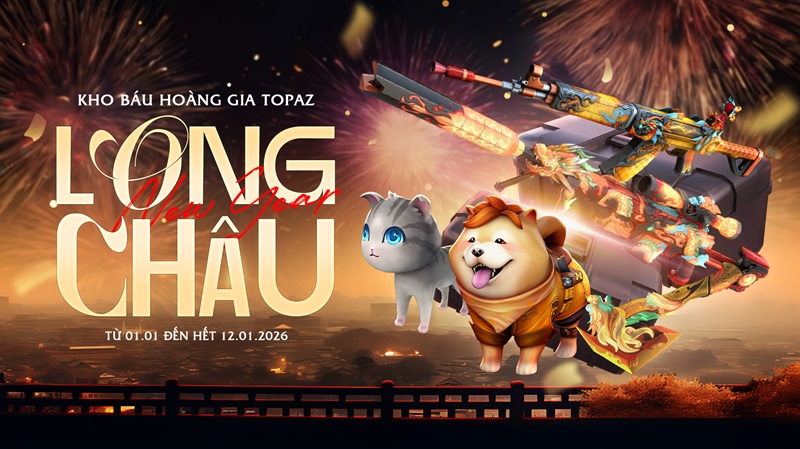 Crossfire khai xuân rước lộc với Kho Báu Hoàng Gia Topaz Long Châu 2026