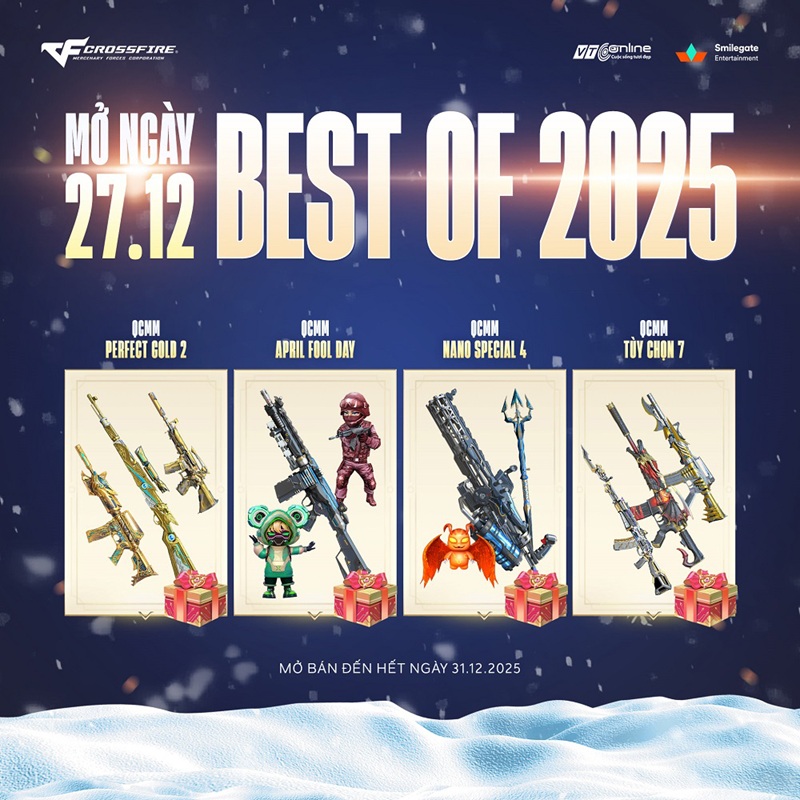 Crossfire khép lại 2025 với bữa tiệc QCMM thịnh soạn và phong phú