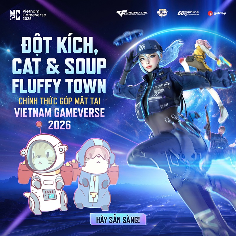 Tham gia Vietnam Gameverse 2026, GoPlay mang đến tượng đài Đột Kích và làn gió mới Cats & Soup