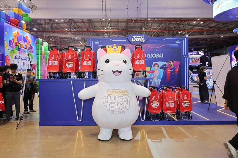 Hơn 20.000 lượt khách đã đổ bộ gian hàng Cats & Soup: Fluffy Town trong 2 ngày Vietnam Gameverse 2026