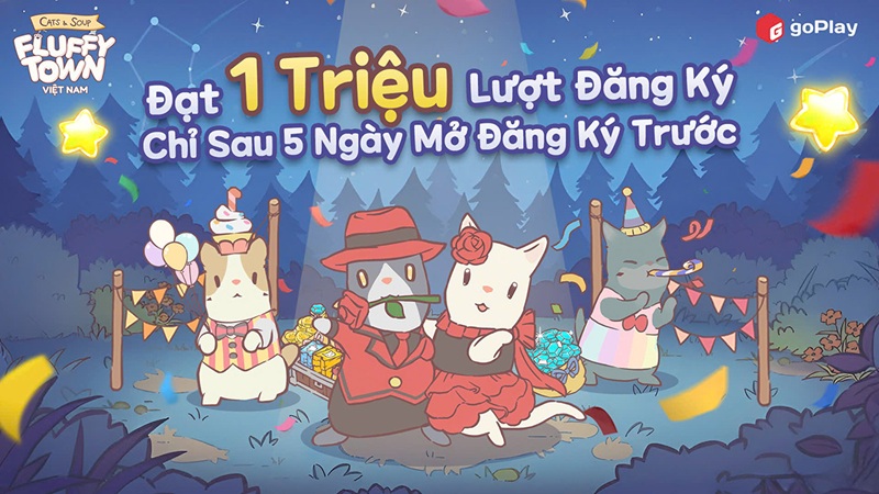 Tân binh Cats & Soup: Fluffy Town đạt 1 triệu đăng ký chỉ sau 5 ngày