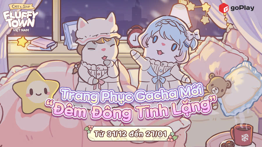 Cats & Soup: Fluffy Town Việt Nam ra mắt loạt trang phục gacha đón Tết Dương