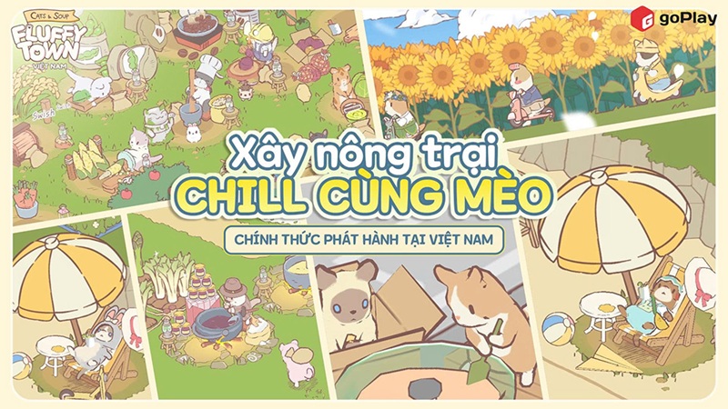 Cats & Soup: Fluffy Town - Game nông trại mèo siêu chill chính thức có mặt tại thị trường Việt Nam