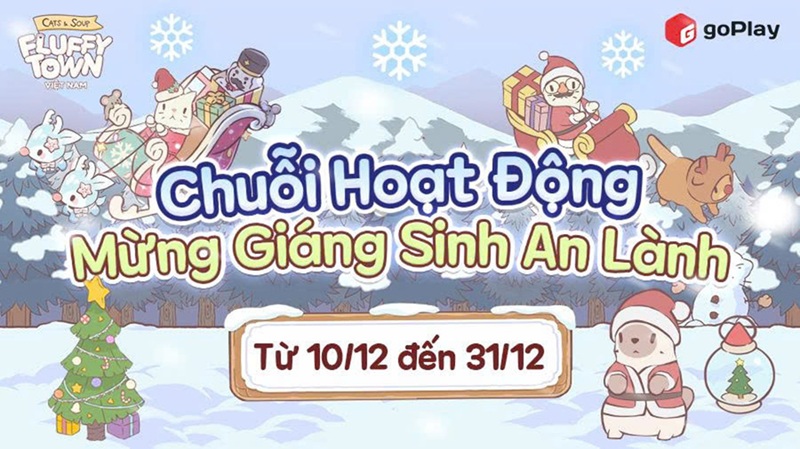Cats & Soup: Fluffy Town đón giáng sinh cùng chuỗi hoạt động đặc biệt và trang phục mới toanh