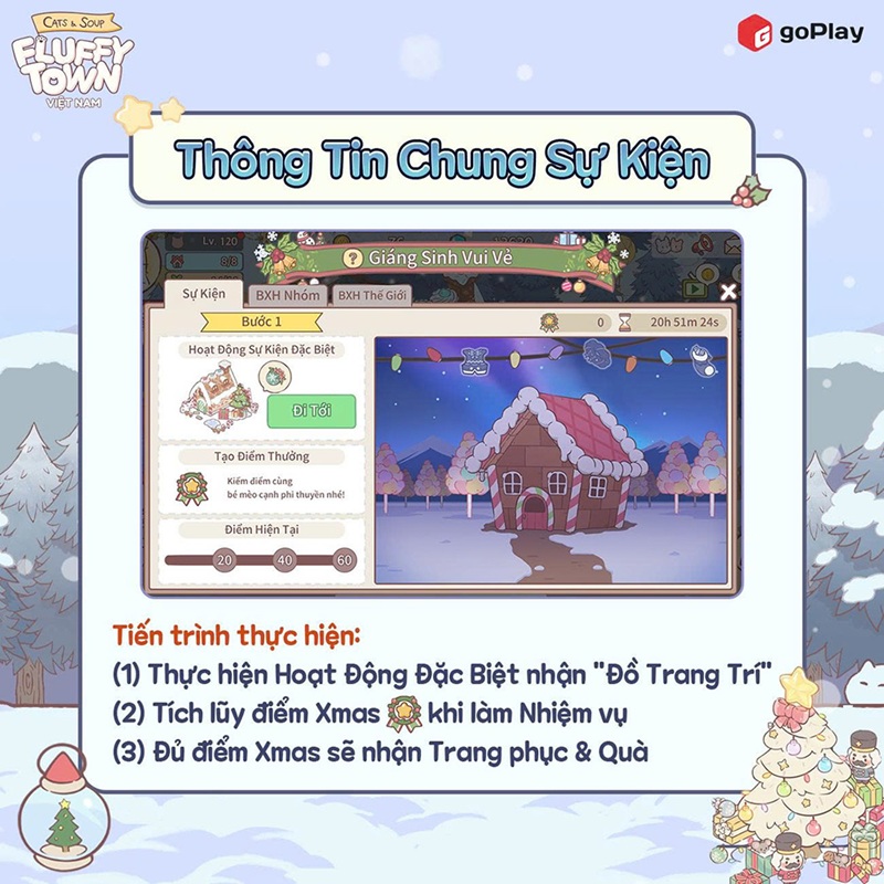 Cats & Soup: Fluffy Town đón giáng sinh cùng chuỗi hoạt động đặc biệt và trang phục mới toanh