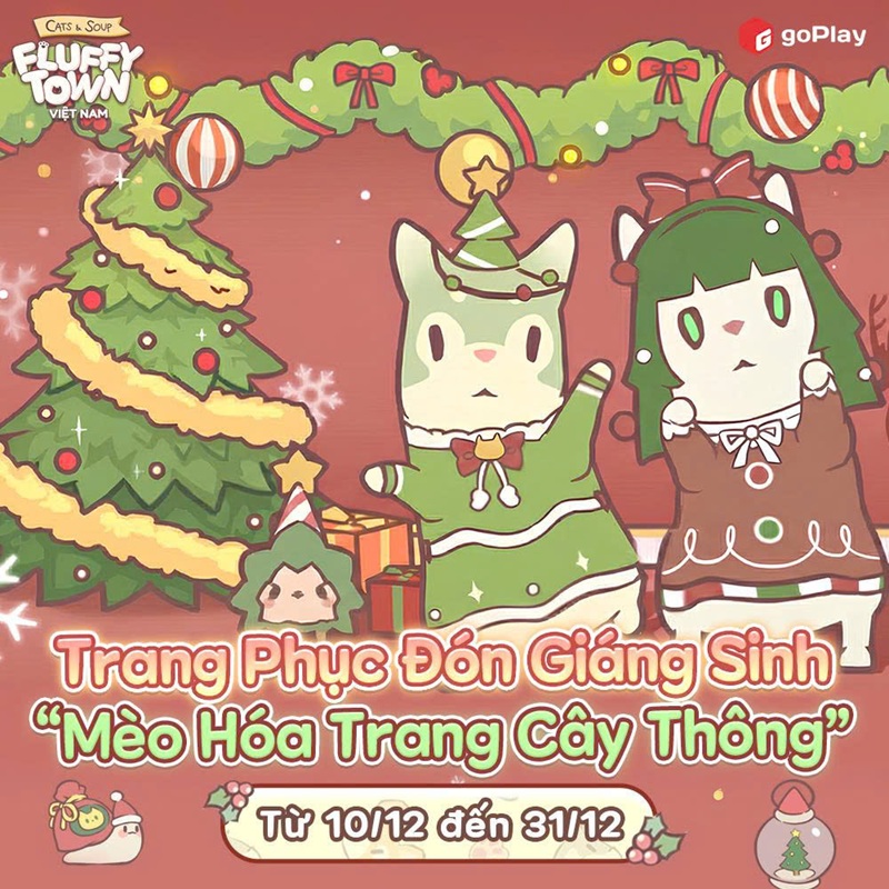 Cats & Soup: Fluffy Town đón giáng sinh cùng chuỗi hoạt động đặc biệt và trang phục mới toanh