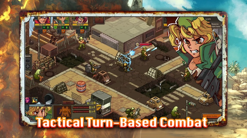 Rambo lùn đánh theo lượt Metal Slug Tactics mở đăng ký sớm