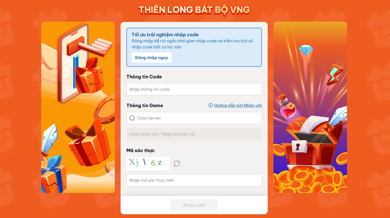 Dzogame tặng 80 Giftcode game Thiên Long Bát Bộ VNG