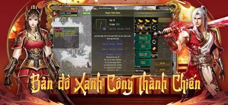 Kiếm Hiệp Tình Duyên – Game Võ Lâm phiên bản đồ xanh, công thành chiến trên di động