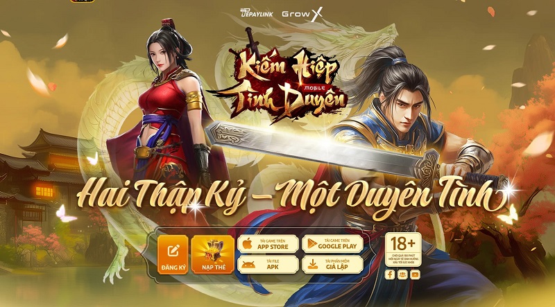 Kiếm Hiệp Tình Duyên – Game Võ Lâm phiên bản đồ xanh, công thành chiến trên di động