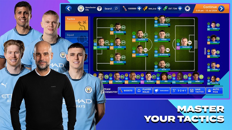 Soccer Manager 2025 – Game đối tác của Man City mở đăng ký sớm, tháng sau ra mắt