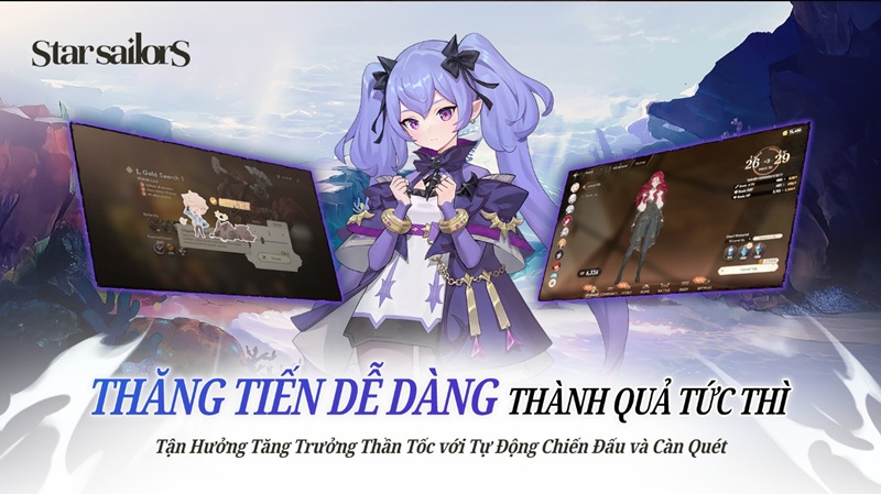 Bom tấn JRPG anime Star Sailors từ Com2uS chốt lịch ra mắt toàn cầu, có hỗ trợ Tiếng Việt