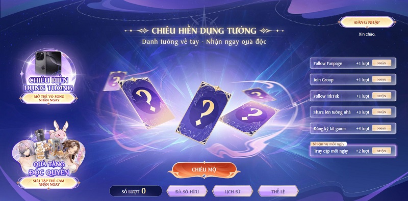 Tam Quốc Huyễn Tướng VNG: Khởi động sự kiện đăng ký trước, sẵn sàng gửi ngàn quà tặng cho người chơi
