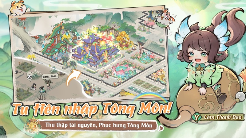 Ta Làm Tông Sư Trong Tiên Môn – Game mobile tu tiên kinh doanh mạnh nhất năm 2025 mở đăng ký trước
