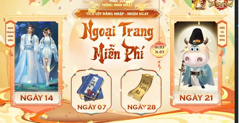 Tân Thiên Long Mobile VNG rộn ràng chuỗi sự kiện mừng sinh nhật 6 tuổi