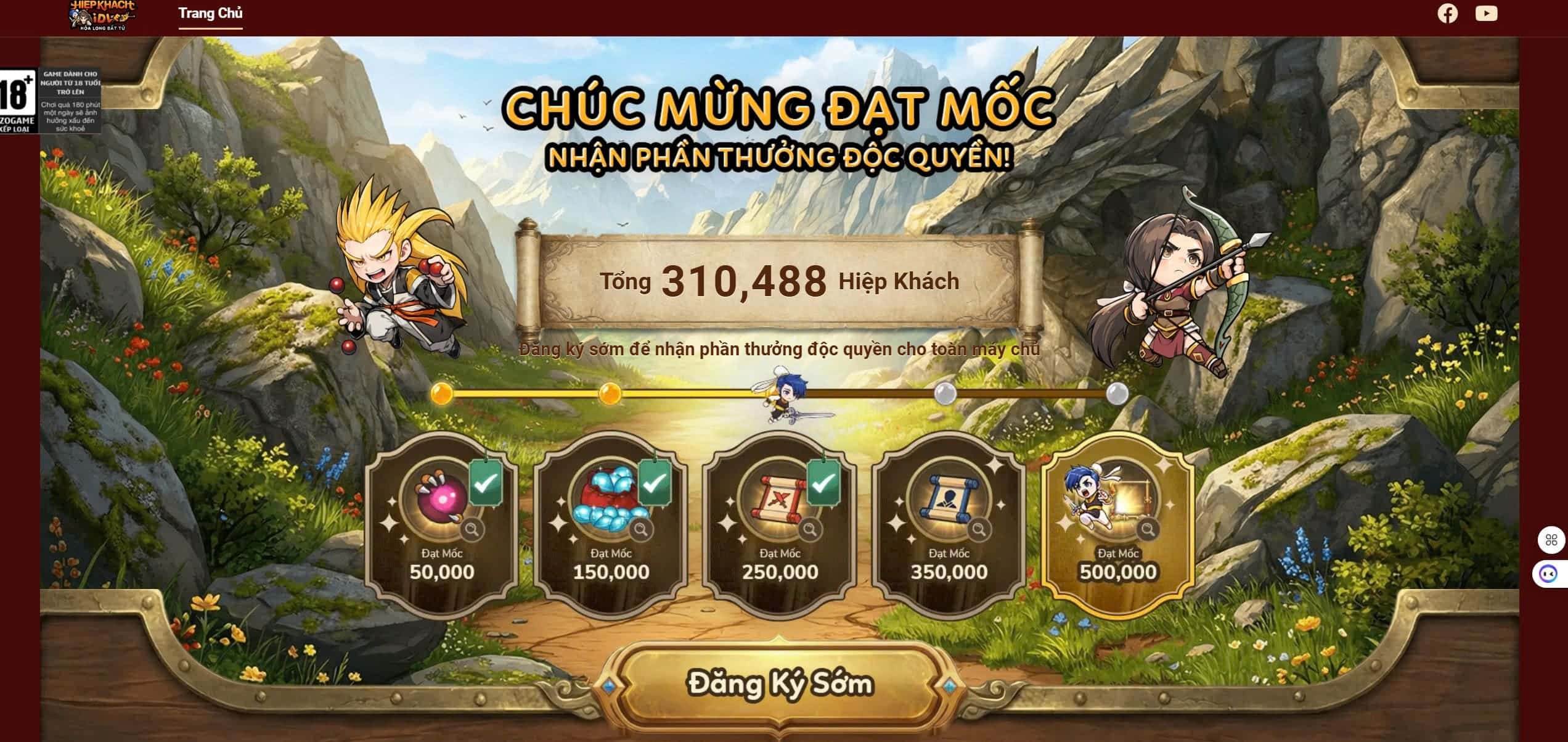 Hiệp Khách Idle: Hỏa Long Bất Tử chính thức mở Đăng ký trước trên App Store và Google Play.