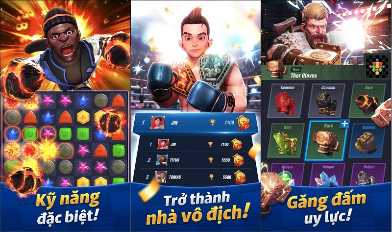 Boxing Star - PvP Match 3: Game giải đố đối kháng PvP hấp dẫn