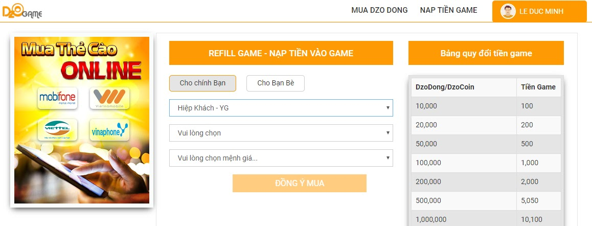 Yulgang Hiệp Khách Dzogame VN - Giới thiệu Ví Dzogame Hình 9