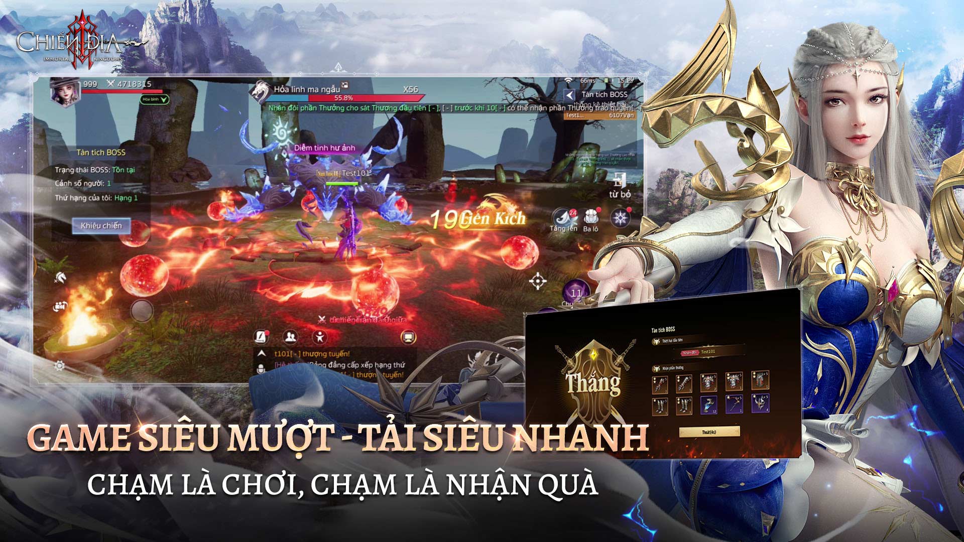 Siêu phẩm MMORPG Immortal Kingdoms: Chiến Địa khởi động đăng ký sớm