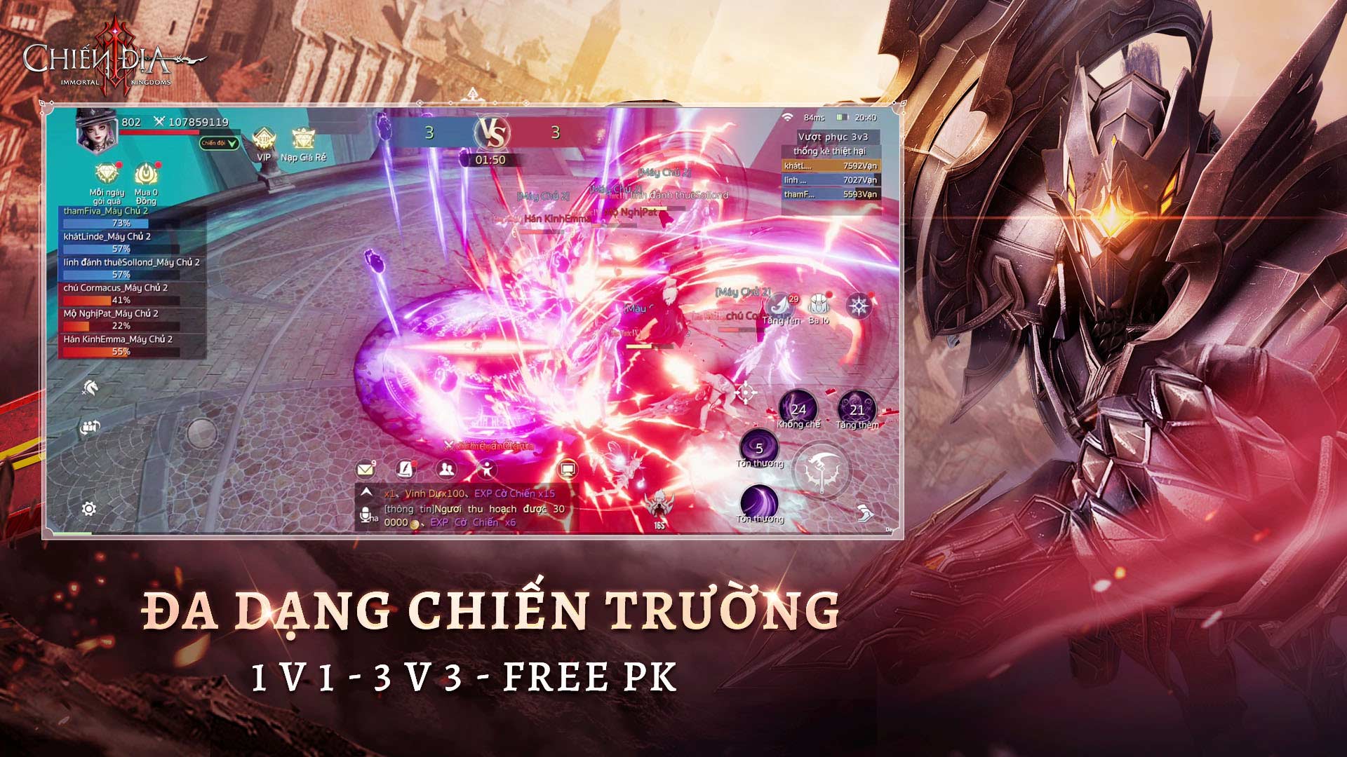 Siêu phẩm MMORPG Immortal Kingdoms: Chiến Địa khởi động đăng ký sớm