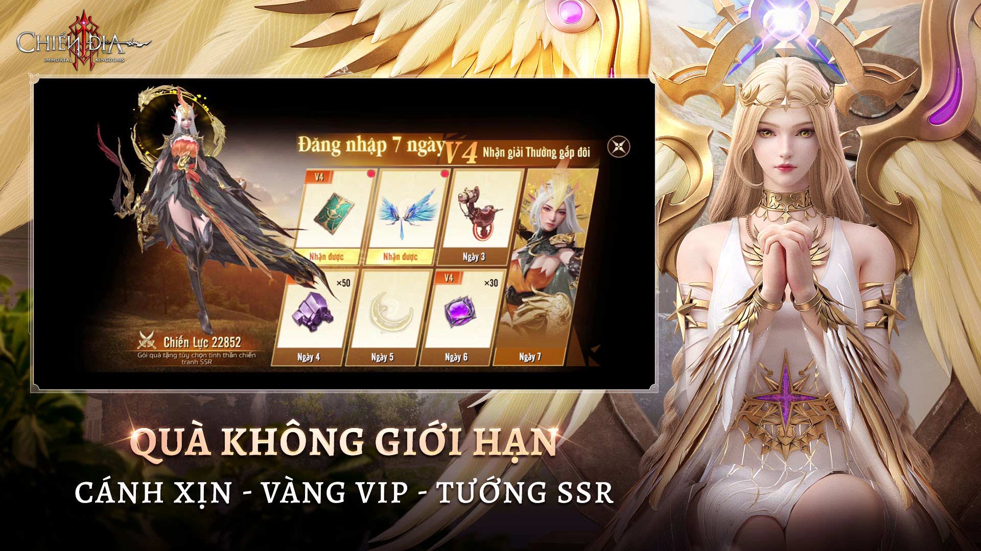 Siêu phẩm MMORPG Immortal Kingdoms: Chiến Địa khởi động đăng ký sớm