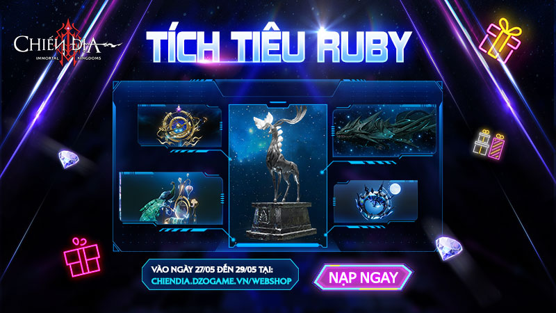 [27.05 - 29.05] TÍCH TIÊU RUBY