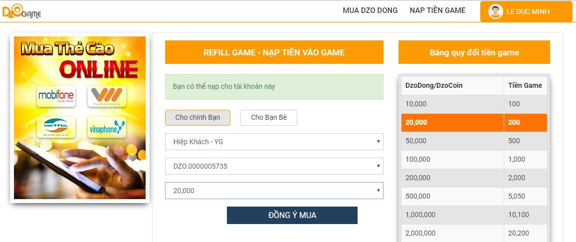 Yulgang Hiệp Khách Dzogame VN - Giới thiệu Ví Dzogame Hình 12