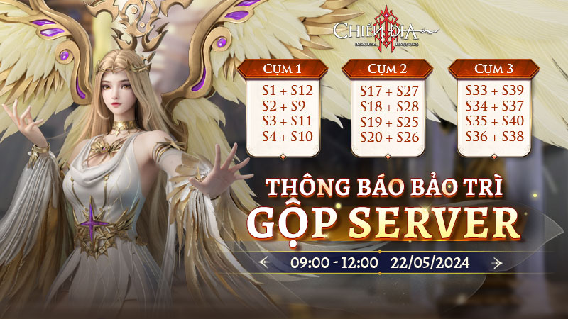 [Thông Báo] Bảo Trì Update + Gộp Server