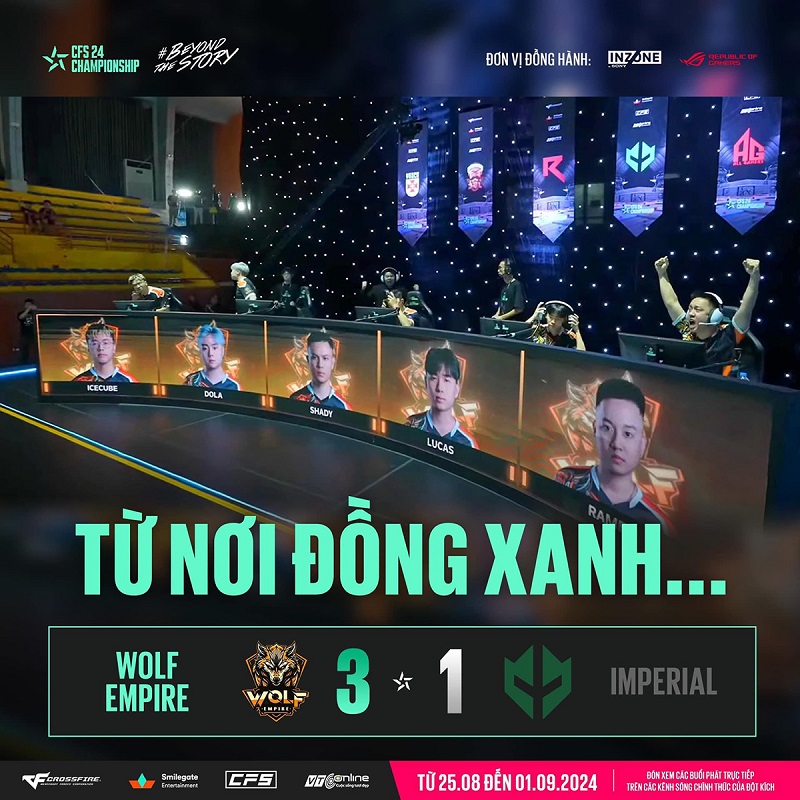 Wolf Empire hạ gục đối thủ mạnh nhất độc chiếm chức vô địch CFS Summer Championship 2024