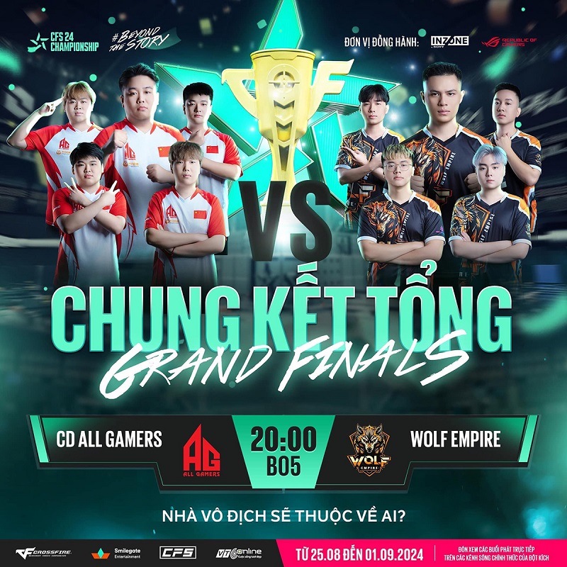 Wolf Empire hạ gục đối thủ mạnh nhất độc chiếm chức vô địch CFS Summer Championship 2024