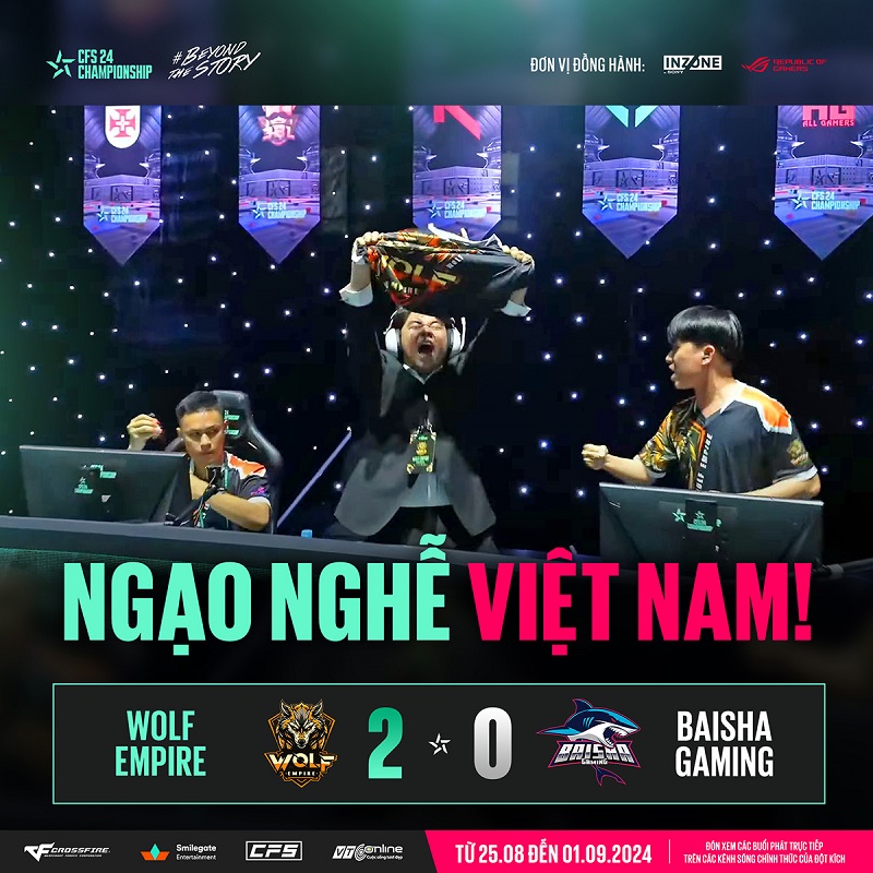 CFS Summer Championship 2024 - Wolf Empire bất ngờ tiễn đương kim vô địch Baisha Gaming về nước