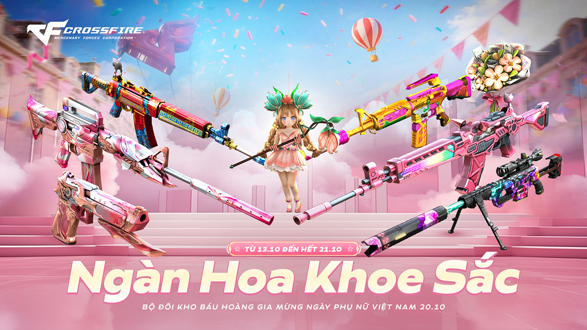 Ngàn Hoa Khoe Sắc - Crossfire tung bộ đôi Kho Báu Hoàng Gia mừng ngày phụ nữ việt nam 20/10