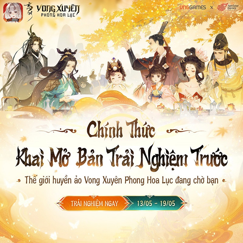 Siêu phẩm cổ phong Vong Xuyên Phong Hoa Lục chính thức mở Closed Beta