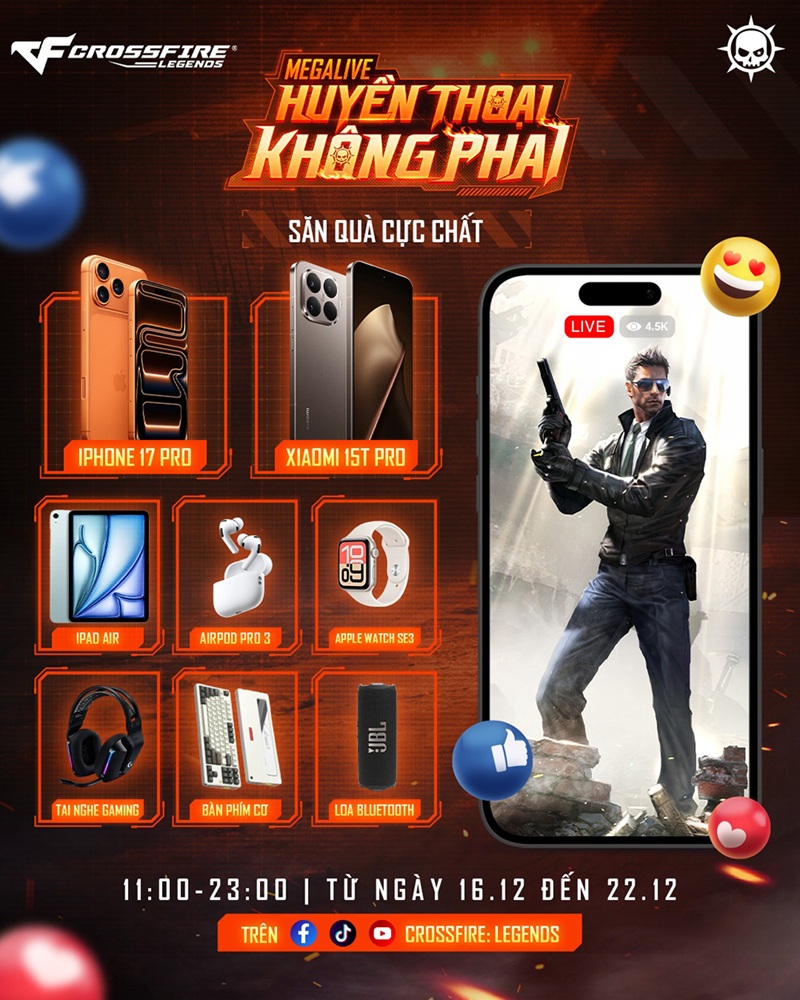 Bữa tiệc Crossfire: Legends đã sẵn sàng đón game thủ khai hội